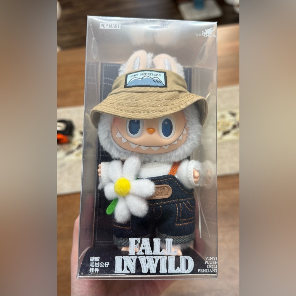 Authentic POP MART LABUBU THE MONSTERS FALL IN WILD Vinyl Plush Doll Pendant